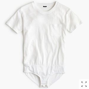 J Crew pocket T-shirt bodysuit Sz Large NWT🌳